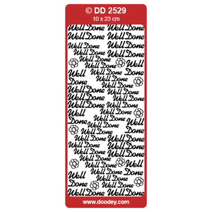 Doodey Peel-Off Outline Stickers - Well Done