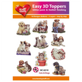 Hearty Crafts Easy 3D Toppers - Cats & Dogs | Cardmaking craft supplies Australia