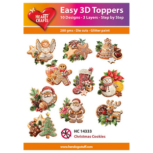 Hearty Crafts Easy 3D Toppers - Cats & Dogs | Cardmaking craft supplies Australia