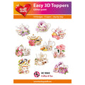 Hearty Crafts Easy 3D Toppers - Coffee & Tea | Cardmaking craft supplies Australia