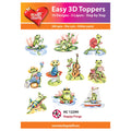 Hearty Crafts Easy 3D Toppers - Happy Frogs | Cardmaking craft supplies Australia