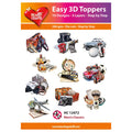 Hearty Crafts Easy 3D Toppers - Men's Classics | Cardmaking craft supplies Australia