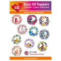 Hearty Crafts Easy 3D Toppers - Spring Flower Wreath | Cardmaking craft supplies Australia