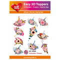 Hearty Crafts Easy 3D Toppers - Umbrellas / Flowers | Cardmaking craft supplies Australia