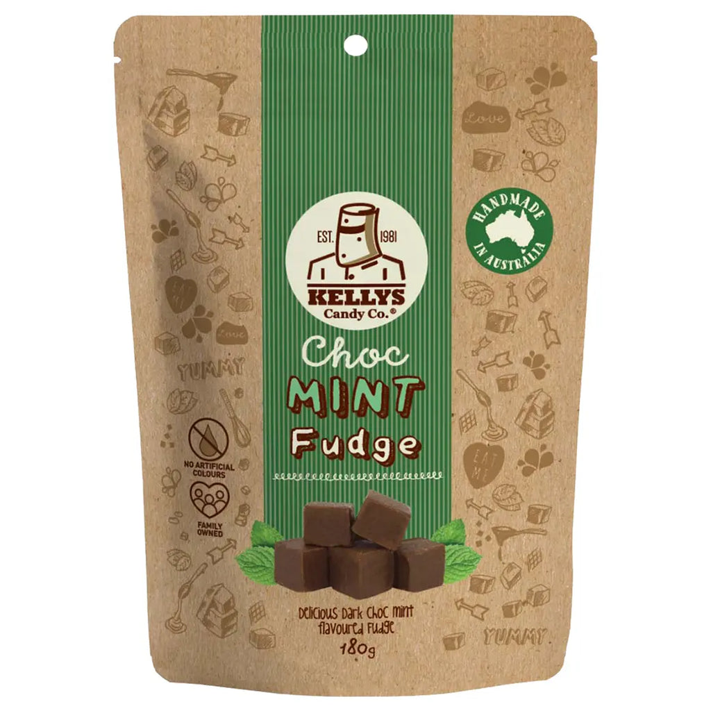 Kellys Candy Co. Choc Mint Fudge | Australian made confectionery