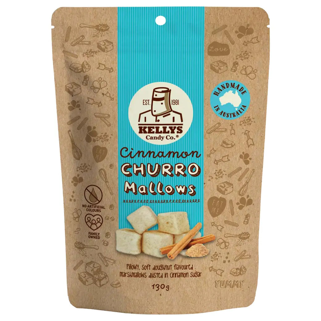 Kellys Candy Co. Cinnamon Churro Mallows | Australian made confectionery