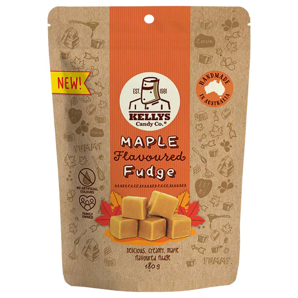 Kellys Candy Co. Maple Flavoured Fudge | Australian made confectionery