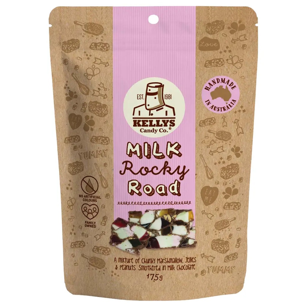 Kellys Candy Co. Milk Rocky Road | Australian made confectionery