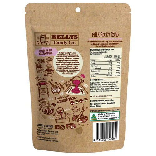 Kellys Candy Co. Milk Rocky Road | Australian made confectionery