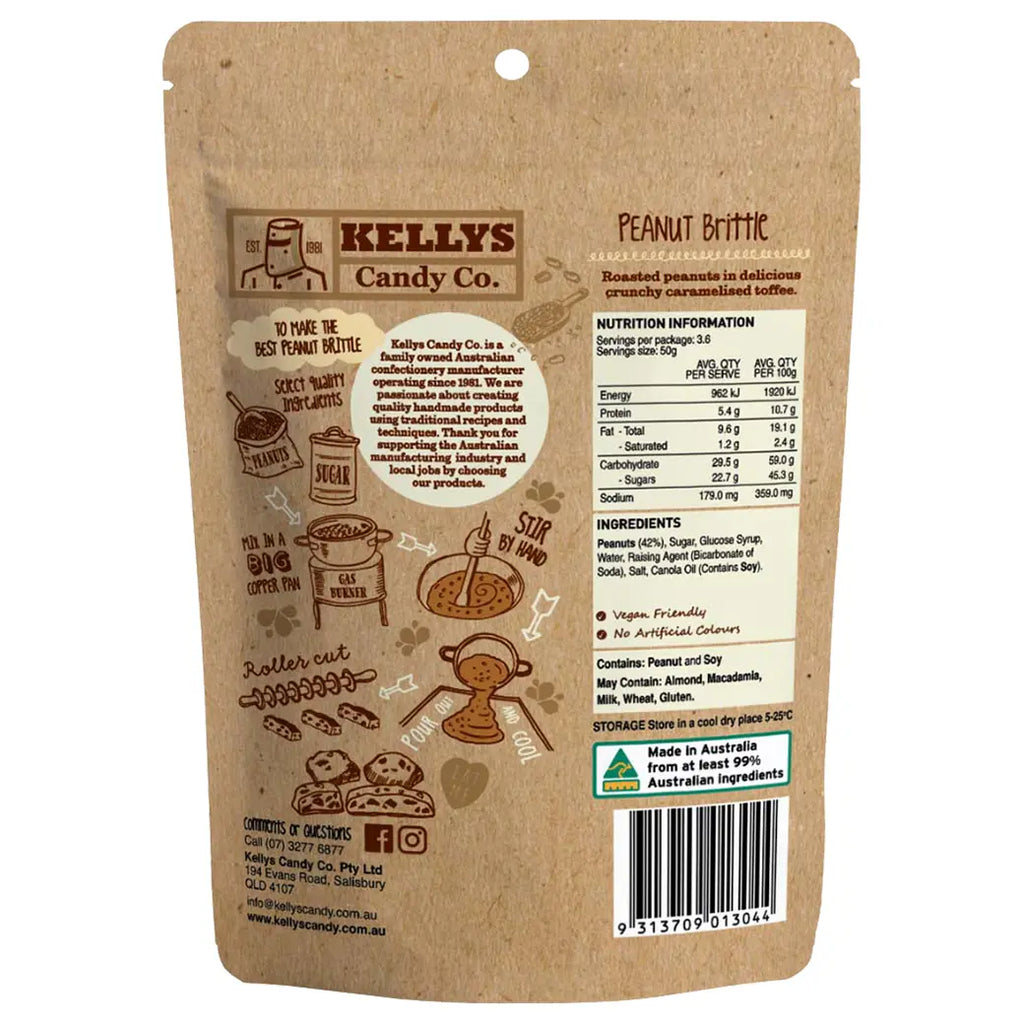 Kellys Candy Co. Peanut Brittle | Australian made confectionery