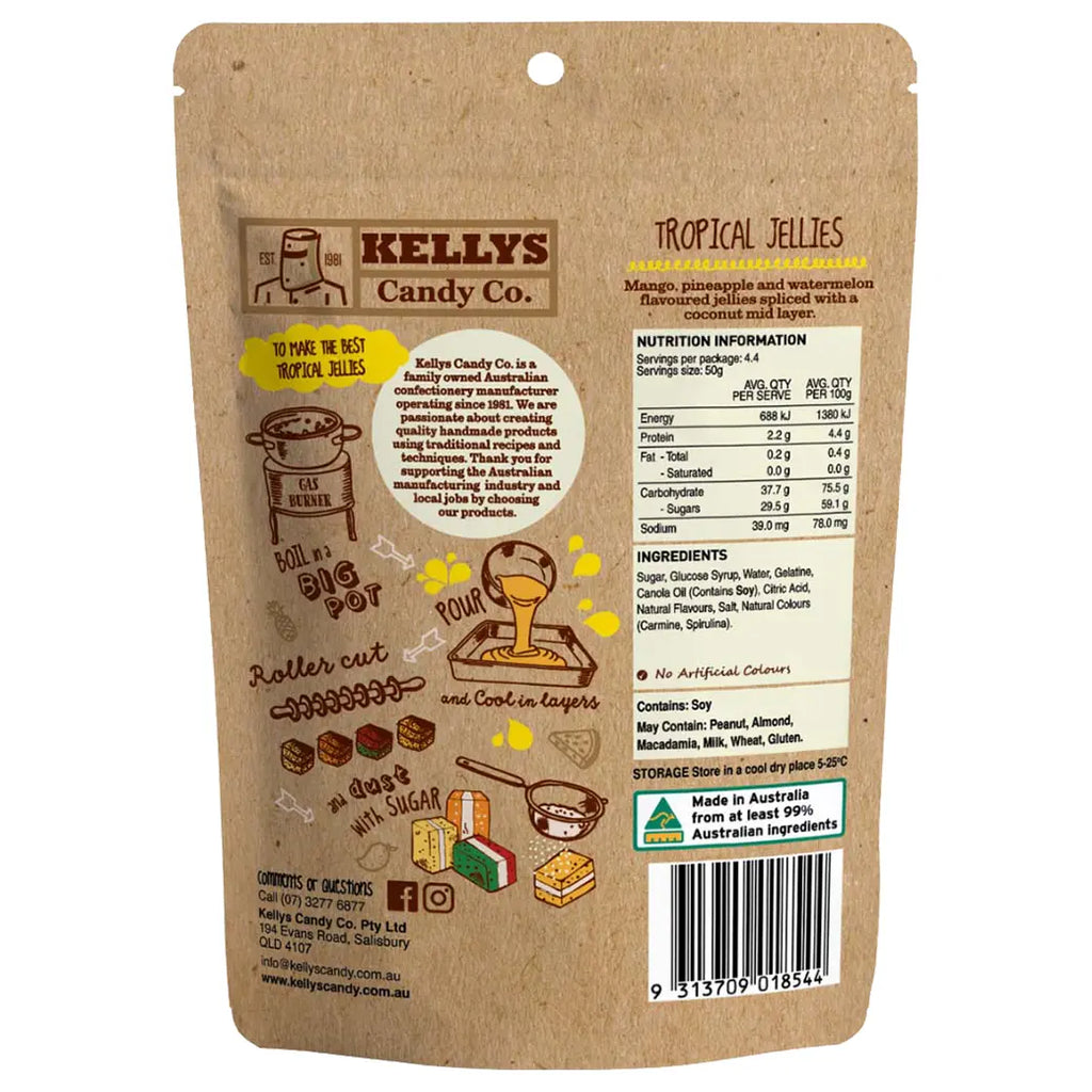 Kellys Candy Co. Tropical Jellies | Australian made confectionery