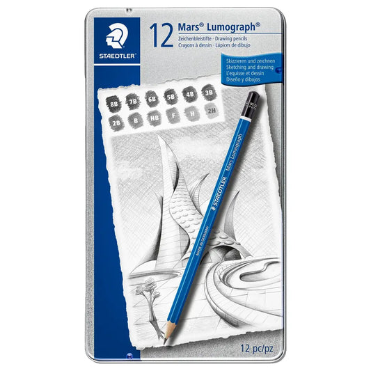 STAEDTLER Mars Lumograph 12 Degrees Set | Illustration & drawing art supplies Australia
