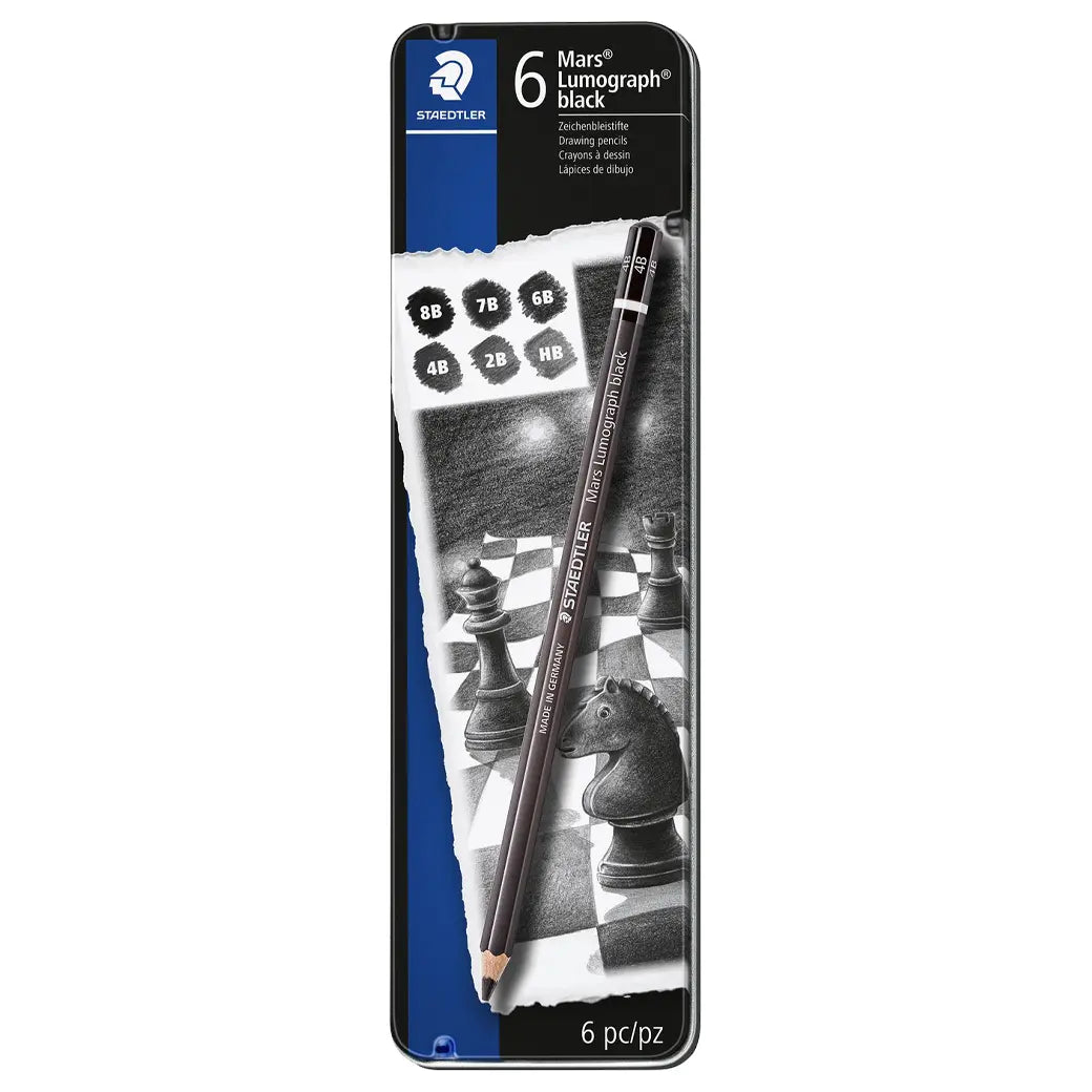STAEDTLER Mars Lumograph Black Set | Illustration & drawing art supplies Australia