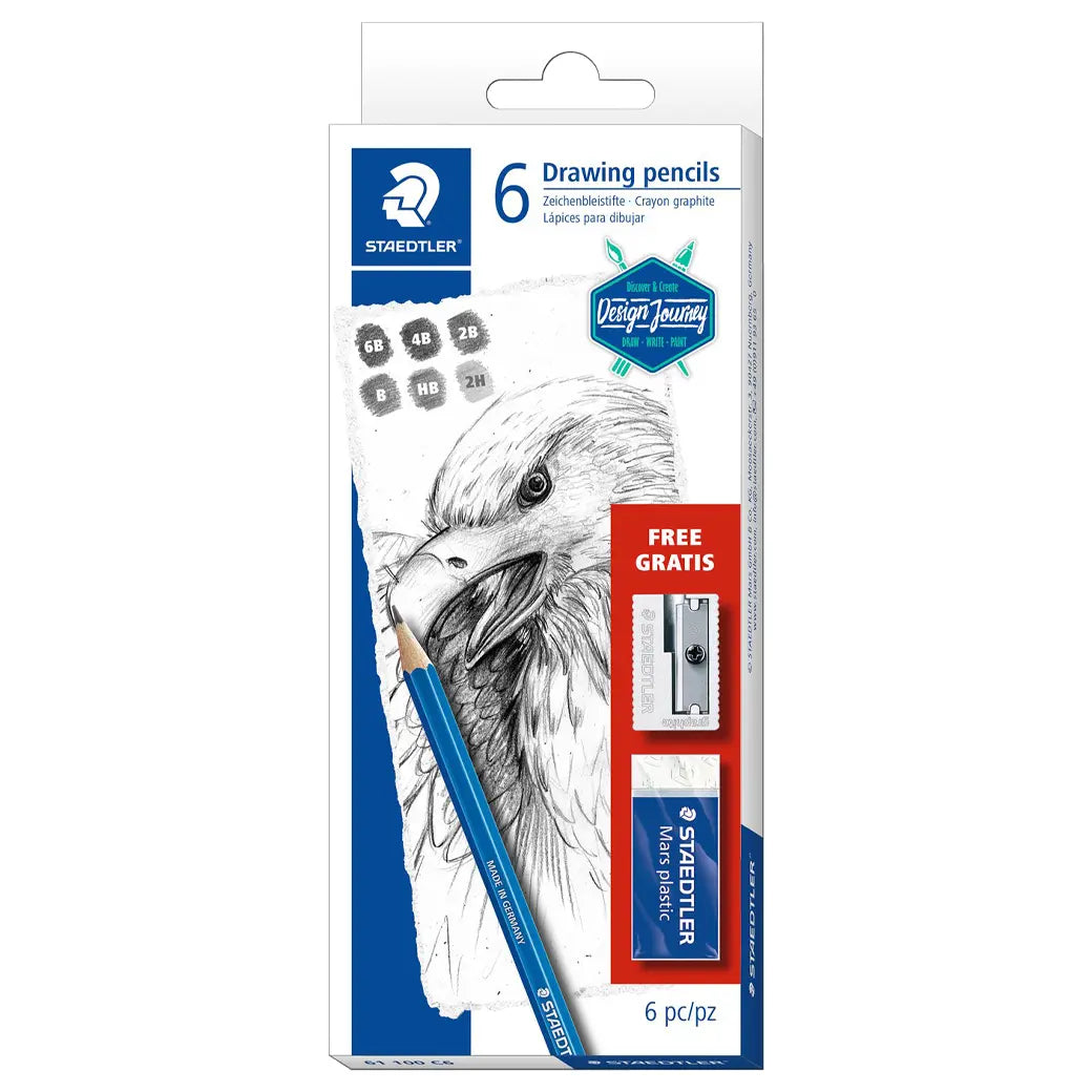 STAEDTLER Mars Lumograph Sketching Set | Illustration & drawing art supplies Australia