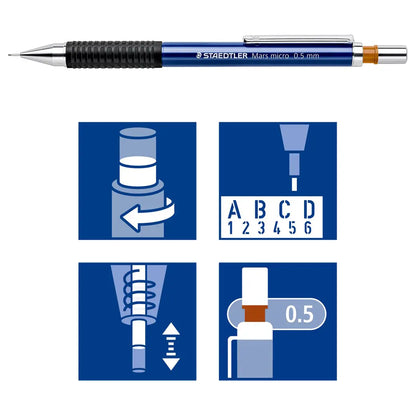 STAEDTLER Mars Micro Mechanical Pencil 0.5mm | Illustration & drawing art supplies Australia