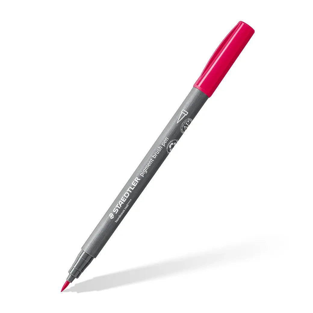 STAEDTLER Pigment Arts Brush Pen 371 (basic colours 12 pcs) | Illustration & drawing art supplies Australia