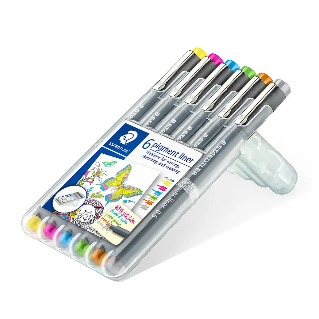 STAEDTLER Pigment Liner 0.5mm Set 1 | Illustration & drawing art supplies Australia