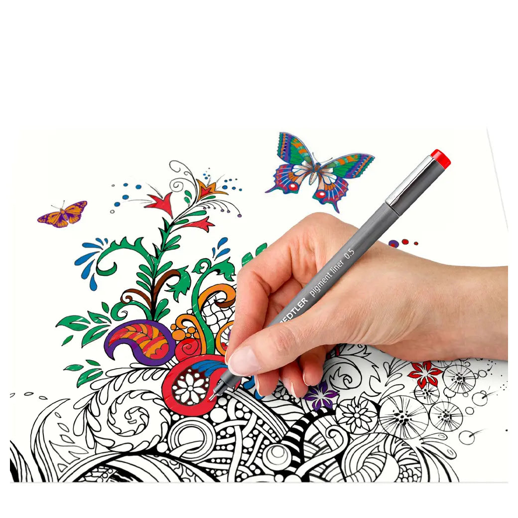 STAEDTLER Pigment Liner 0.5mm Set 2 | Illustration & drawing art supplies Australia