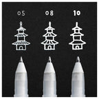 Sakura Gelly Roll White Pen Set | Illustration & drawing art supplies Australia