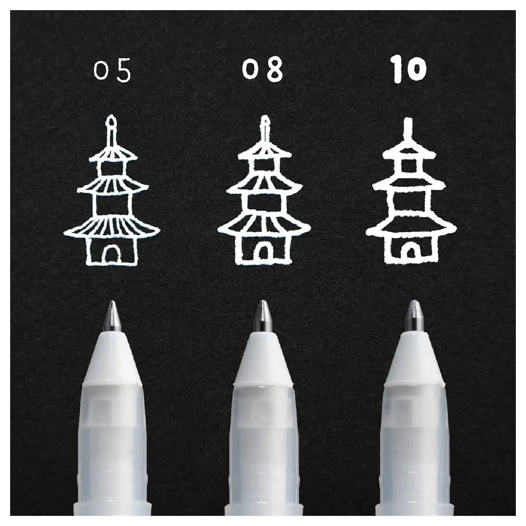 Sakura Gelly Roll White Pen Set | Illustration & drawing art supplies Australia