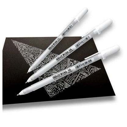 Sakura Gelly Roll White Pen Set | Illustration & drawing art supplies Australia