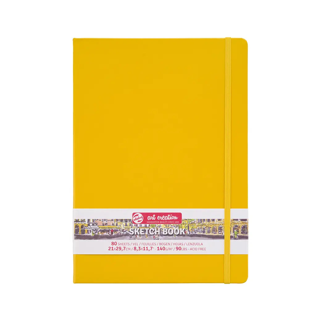 Talens Art Creation 21x29.7cm 140gsm Sketchbook Golden Yellow | Illustration & drawing art supplies Australia