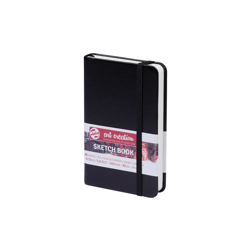 Talens Art Creation 9x14cm 140gsm Sketchbook Black | Illustration & drawing art supplies Australia