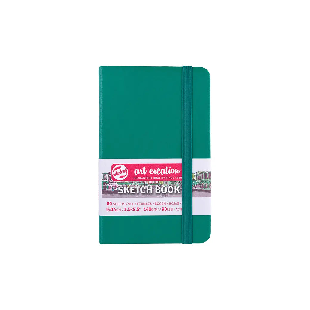 Talens Art Creation 9x14cm 140gsm Sketchbook Forest Green | Illustration & drawing art supplies Australia