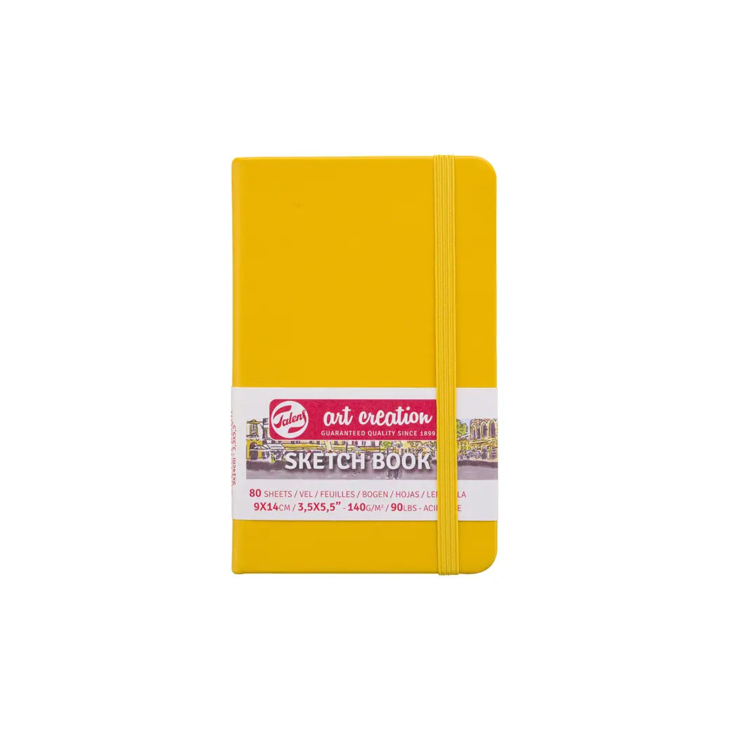 Talens Art Creation 9x14cm 140gsm Sketchbook Golden Yellow | Illustration & drawing art supplies Australia