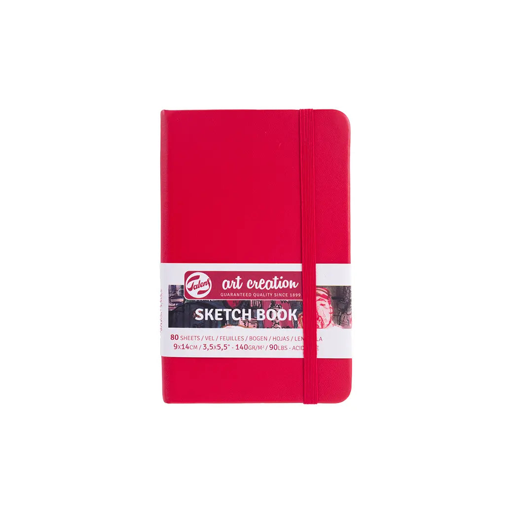 Talens Art Creation 9x14cm 140gsm Sketchbook Red | Illustration & drawing art supplies Australia