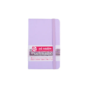 Talens Art Creation 9x14cm 140gsm Sketchbook Pastel Violet 80 Sheet | Illustration & drawing art supplies Australia
