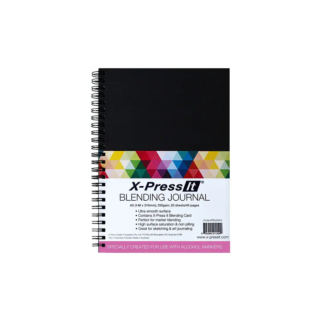 X-Press It A5 250gsm Blending Journal 20 Sheet  | Illustration & drawing art supplies Australia