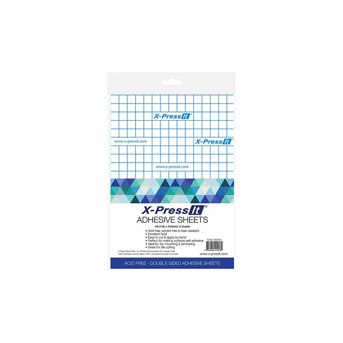 X-Press It Double Sided Tape A5 Sheets | Cardmaking craft supplies Australia