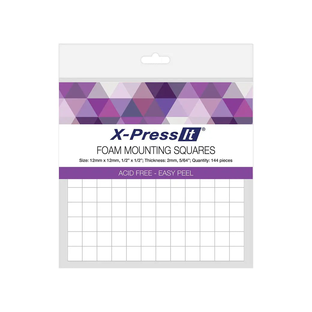 X-Press It Foam Mounting Squares 12x12mm | Cardmaking craft supplies Australia