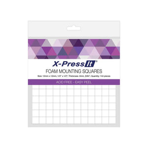 X-Press It Foam Mounting Squares 12x12mm | Cardmaking craft supplies Australia