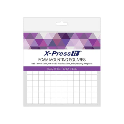 X-Press It Foam Mounting Squares 12x12mm | Cardmaking craft supplies Australia