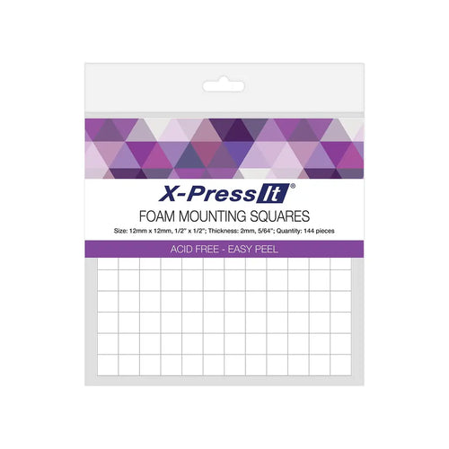 X-Press It Foam Mounting Squares 12x12mm | Cardmaking craft supplies Australia