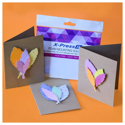 X-Press It Foam Mounting Squares 12x12mm | Cardmaking craft supplies Australia