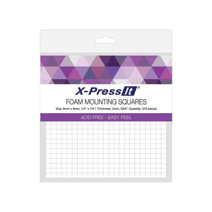X-Press It Foam Mounting Squares 6x6mm | Cardmaking craft supplies Australia