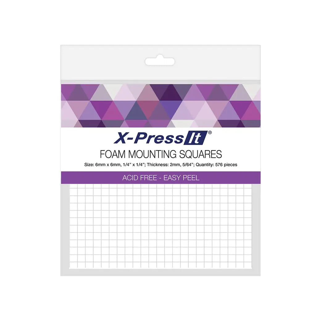 X-Press It Foam Mounting Squares 6x6mm | Cardmaking craft supplies Australia