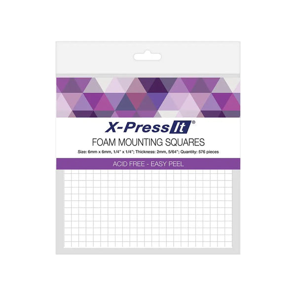 X-Press It Foam Mounting Squares 6x6mm | Cardmaking craft supplies Australia