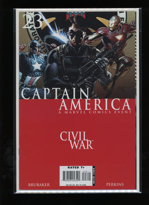 Front cover of Captain America #23 (2006) by Steve Epting – Marvel Comics raw comic book