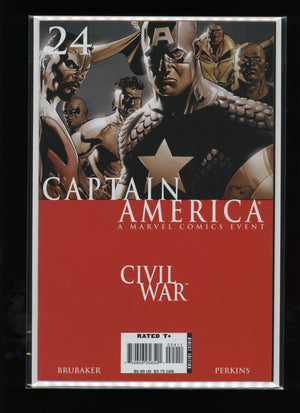 Front cover of Captain America #24 (2006) by Steve Epting – Marvel Comics raw comic book