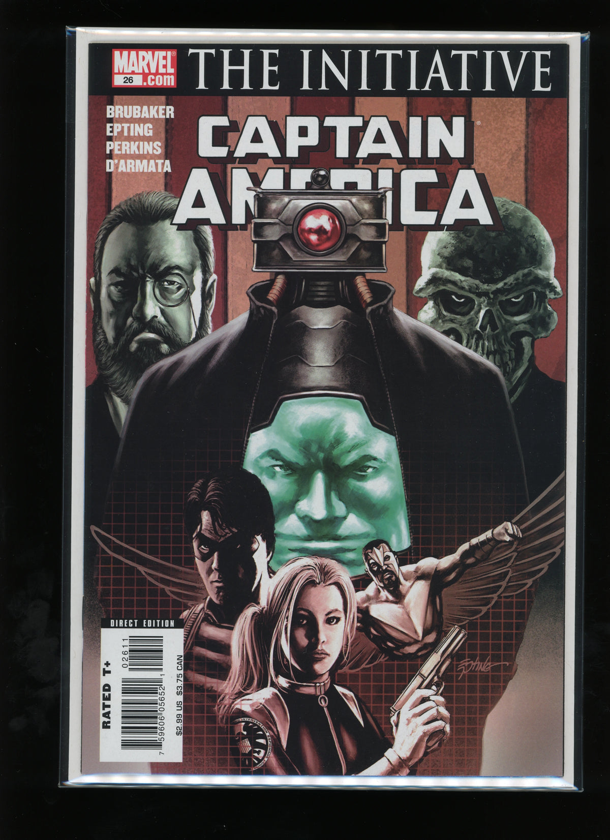 Front cover of Captain America #26 (2007) by Steve Epting – Marvel Comics raw comic book