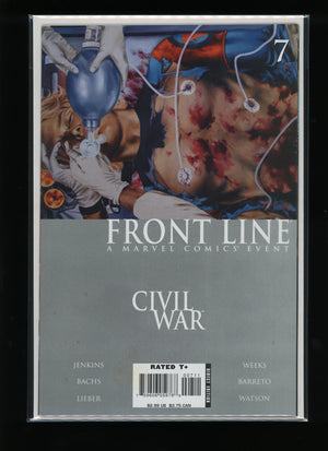 Front cover of Civil War: Front Line #7 published by Marvel Comics in 2006