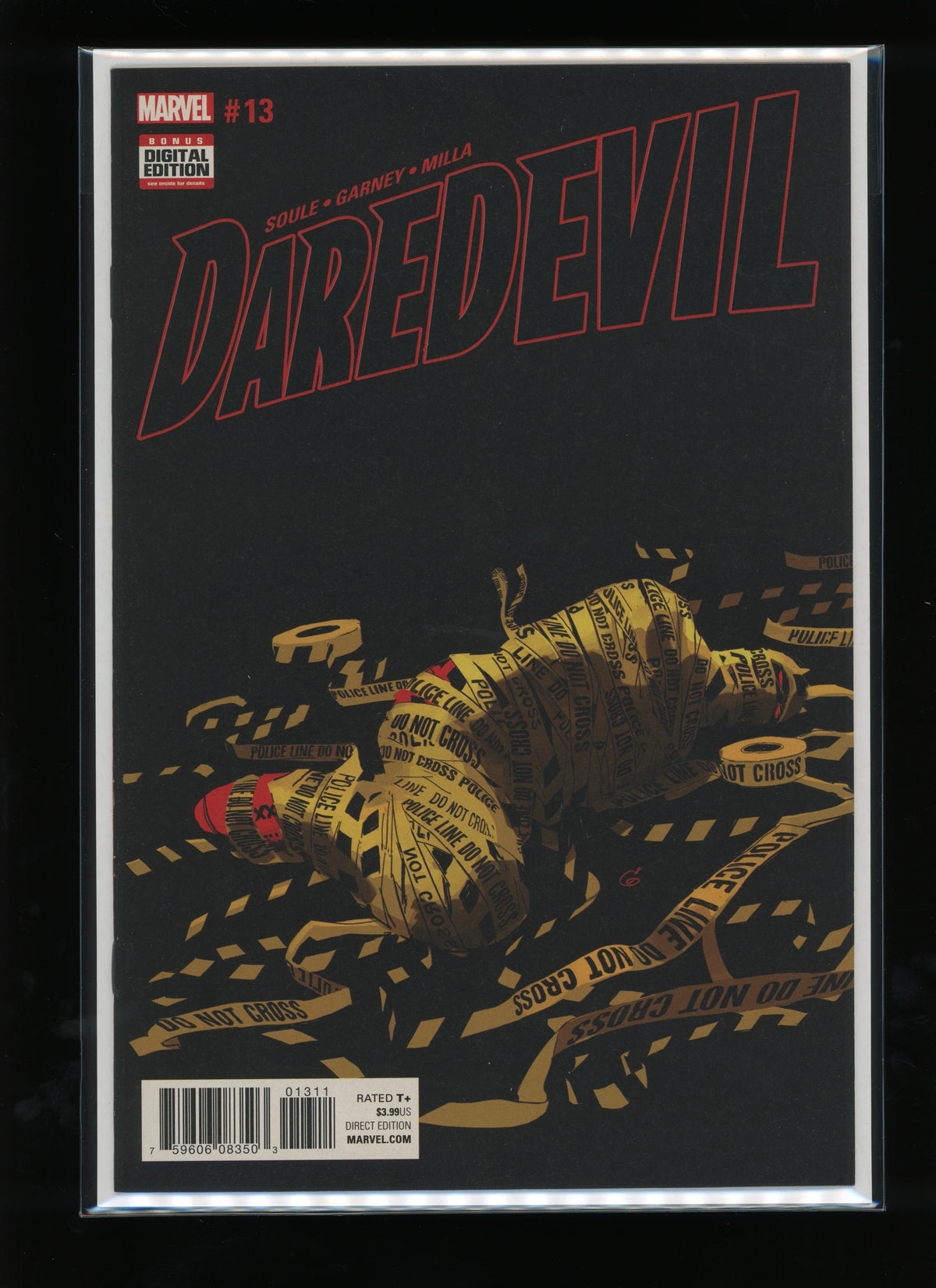 Front cover of Daredevil #13 (2016) by Ron Garney – Marvel Comics raw comic book