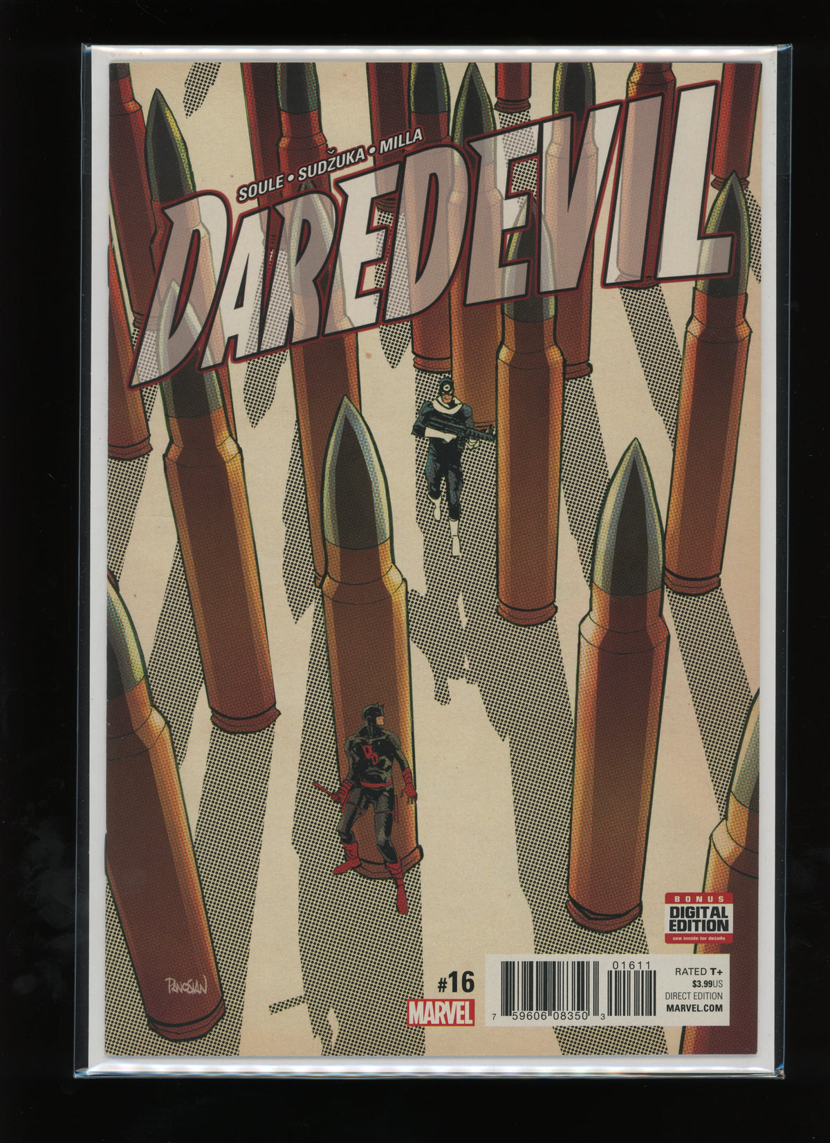 Front cover of Daredevil #16 (2017) by Dan Panosian – Marvel Comics raw comic book