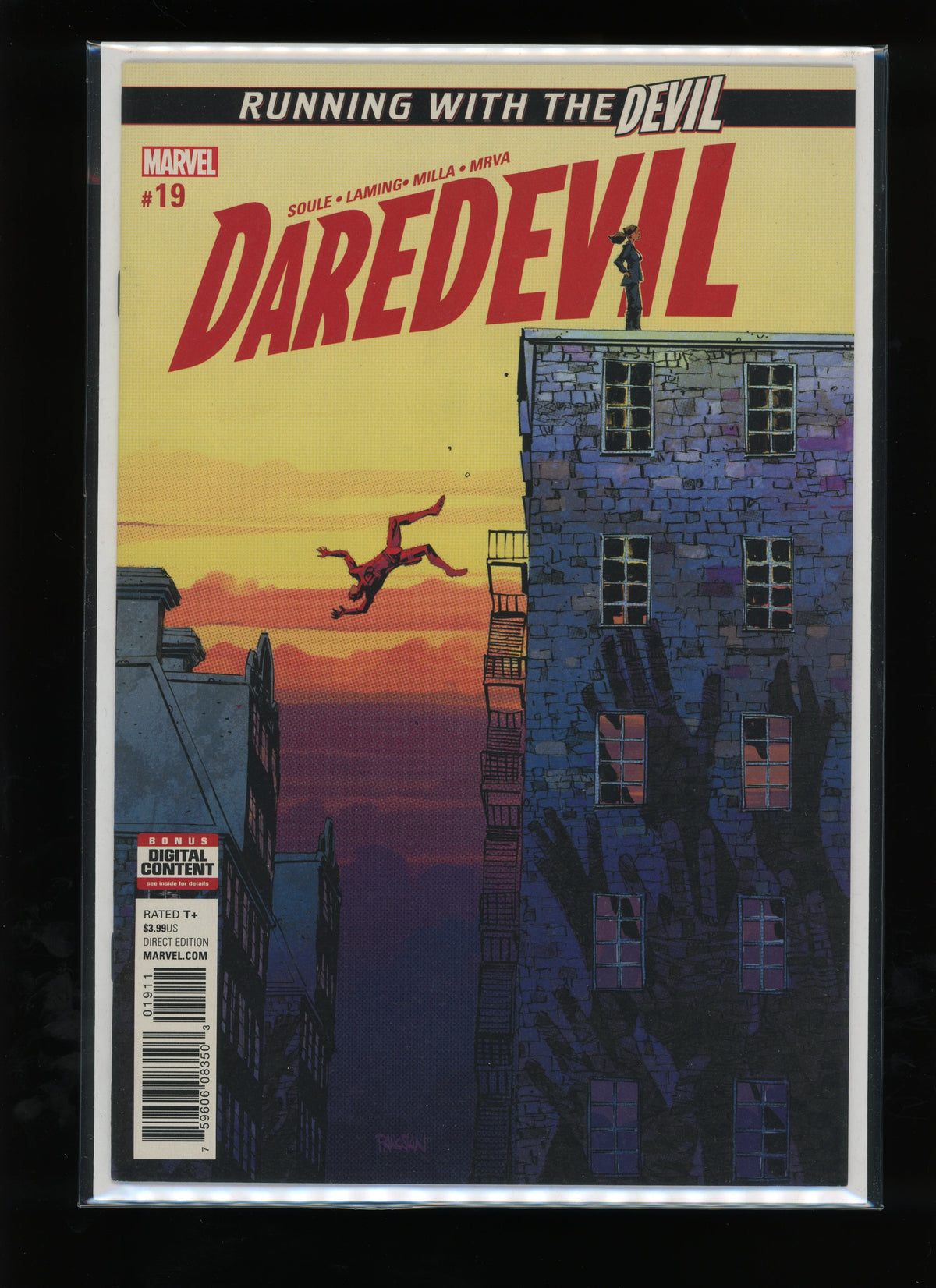 Front cover of Daredevil #19 published by Marvel Comics in 2017