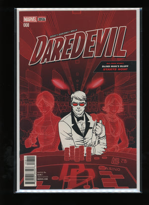 Front cover of Daredevil #8 (2016) by Giuseppe Camuncoli – Marvel Comics raw comic book