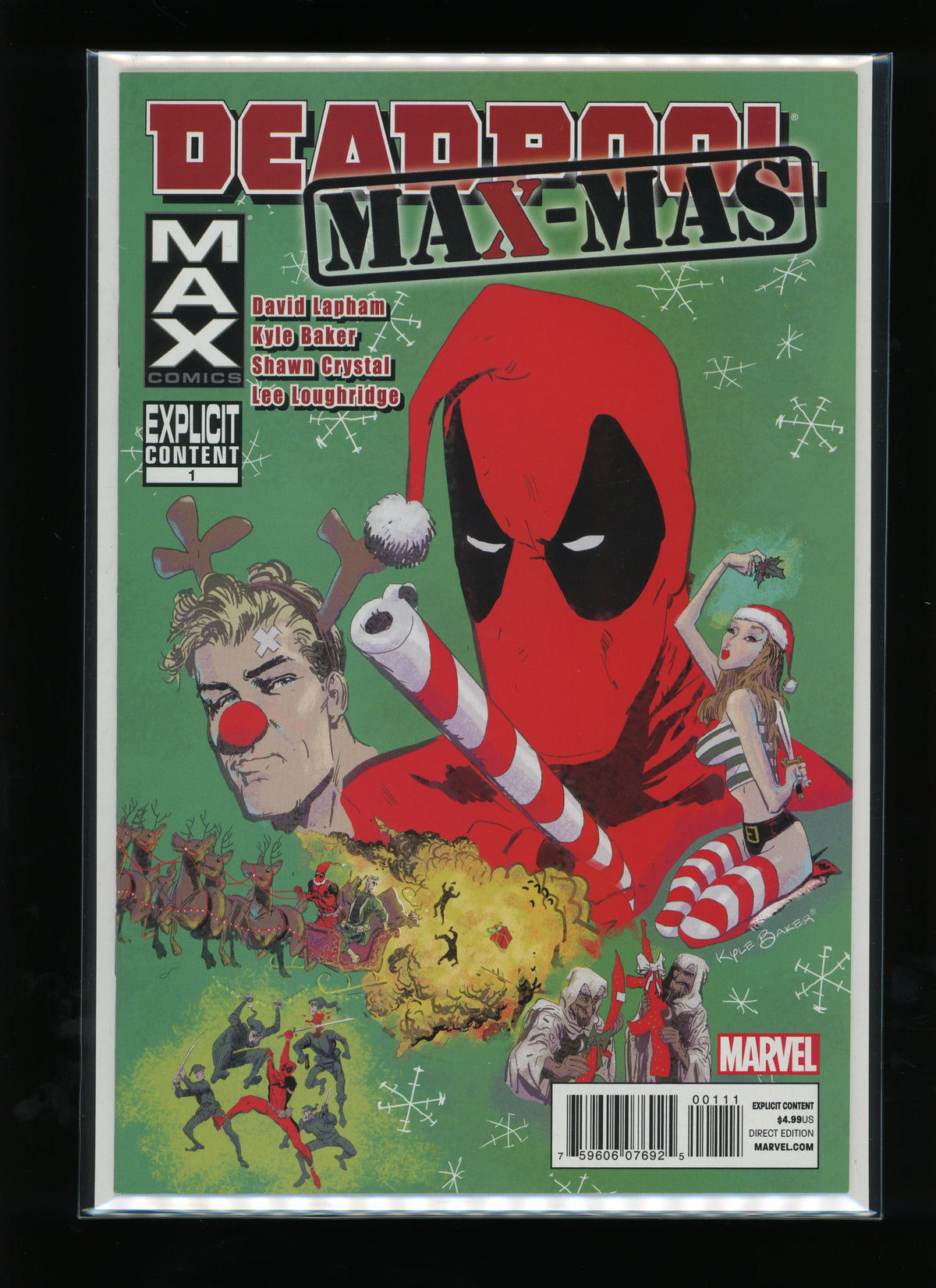 Front cover of Deadpool MAX X-Mas Special #1 published by Marvel Comics in 2011